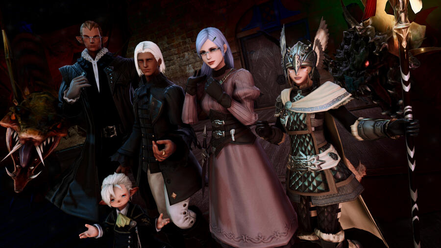 Cast photo from our seventh play, "The Heretic's Daughter"